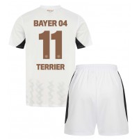 Bayer Leverkusen Martin Terrier #11 Auswärts Trikotsatz Kinder 2024-25 Kurzarm (+ Kurze Hosen)